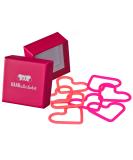 Haarlersliebst Silicone Hair Ties - 8 Premium Rubber Heart Hair Accessories in Pink for Men Women & Girls - Ultra Strong Hold & Storage Box Included - Buy Online on GoSupps.com