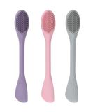 Buy Silicone Face Mask Applicator 3 Pack - Huare Technology Facial Mask Brushes for Mud Clay & Charcoal - Soft Makeup Beauty Brushes in Pink Purple & Gray - Buy Online on GoSupps.com