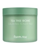 FARMSTAY Tea Tree Biome Calming Toner Pad - Gentle Exfoliating Daily Face Toner with PHA | 140ml / 70 Pads for Glowing Skin - Buy Online on GoSupps.com