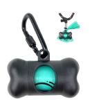 YUCHIYA Dog Poop Pickup Bags Holder Dispenser with Standard-Sized Leak-Proof Scented Doggy Waste Bags and Carabiner Hook and Loop Fastener Never Loose on Leash Lead Again Black 1 Holder 15 Bags - Buy Online on GoSupps.com