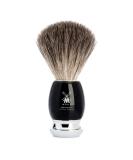 M HLE Vivo Shaving Brush - Pure Badger Hair with Black Resin Handle & Metal Accents - International Shipping Available - Buy Online on GoSupps.com