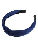 VOCOSTE Navy Blue Satin Knot Headband for Women - 1.2 Inch Wide - Buy Online on GoSupps.com