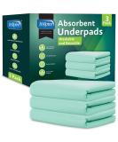 3-Pack Washable Incontinence Chair/Bed Pads | Waterproof Chux Mattress Pads for Dogs | 18x24 - Buy Online on GoSupps.com