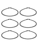6 Pack Metal Hairbands for Men & Women - Unisex Elastic Headbands - Stylish Black Hair Accessories - Buy Online on GoSupps.com