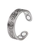 EnerMagiX Silver Pure Copper Magnetic Rings for Women - 4 Magnets Jewelry - Buy Online on GoSupps.com
