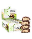 Hej Vegan Crispy Chocolate & Vanilla |High protein bar sugar arm only 0.4 g of sugar |chocolate crispy protein bar palm oil -free low sugar snack bar |12 protein bars x 45 g - Buy Online on GoSupps.com