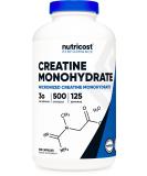 Nutricost Creatine Monohydrate 3,000mg 500 Capsules, 125 Servings, 750mg of Creatine Monohydrate Per Capsule 500 Count (Pack of 1) - Buy Online on GoSupps.com