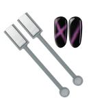 2Pcs Double Head Cat Eye Magnet Stick for Nail Art - Strong Pen for 3D Cat Eye Gel Polish Manicure - Buy Online on GoSupps.com