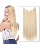 Silk-Co hair extension with rubber band smooth extensions with invisible cord synthetic hair part such as real hair hair sealing hair extensions for women bleach 50cm 50 cm bleach - Buy Online on GoSupps.com