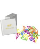 HAARallerliebst hair clips hearts (20 pieces | colorful | 3.6 cm) for girls including box for storage (box color: white) - Buy Online on GoSupps.com