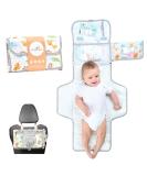 XL Compact Changing Pad - Versatile Diaper Bag with 6 Compartments & Animal Drawings - Perfect for On-the-Go Parents - Buy Online on GoSupps.com