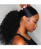 Vigorous Curly Ponytail Extension for Women Drawstring Ponytail Curly for African Women Short Afro Kinky Ponytail Extension.(1B) - Buy Online on GoSupps.com