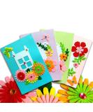 QIAONIUNIU Card Making Kits DIY Handmade Greeting Card Kits for Kids, Christmas Card Folded Cards and Matching Envelopes Thank You Card Art Crafts Crafty Set Gifts for Girls Boys 3 - Buy Online on GoSupps.com