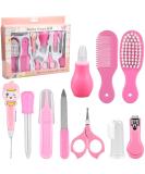 10 Pcs Baby Grooming Kit - Newborn Healthcare Set for Infant with Nail Clipper, Scissors, Brush, Nose Cleaner - Safety Baby Care Accessories - Buy Online on GoSupps.com
