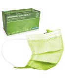 Arnomed masks medically 50x op masks green type IIR 3-layer medical masks in accordance with standard EN 14683 op masks CE certified mouth protection medically colorful green protective face mask - Buy Online on GoSupps.com