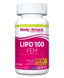 Body Attack Lipo 100 Fem Vegan - 60 Capsules | High-Dose Metabolism Booster for Women - Made in Germany - Lipocholine Caffeine & Green Coffee Extract - Buy Online on GoSupps.com