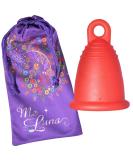 Me Luna Menstrual Cup Classic Ring Size S - Red | Eco-Friendly & Comfortable | Buy Worldwide - Buy Online on GoSupps.com