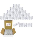 Beauticom 3g/3ml (0.1 Fl Oz) Round Clear Plastic Jars with Round Top Lids for Creams, Lotions, Powders, Glitters, and more... (Color: Clear Lid, Quantity: 50 Pieces) - Buy Online on GoSupps.com