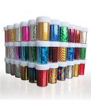 XICHEN Starry Sky Nail Art Stickers - 24 Colors DIY Foil Transfer Adhesive Glitters | Acrylic Nail Decoration (4cm*100cm) - Buy Online on GoSupps.com