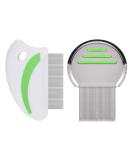 Brillirare 2 Pack Flea Lice Comb Stainless Steel Dog Cat Grooming Combs with Rounded Teeth Long-tooth Professional Pet Tear Stain Remover Dematting Tool for Small Medium & Large Pets - Buy Online on GoSupps.com