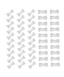 100pcs Four Teeth Butterfly Buckle Bandage Clasp - Aluminum Bandage Clip Fasteners & Accessories - Replaceable Silver Clips (2.7x1.8cm) for Superior Support - Buy Online on GoSupps.com
