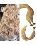 KOCONI Nano Ring Real Human Hair Extensions 18 Inch #18/613 Ash Blonde Mix Bleach Blonde | Remy Nano Tip Hair Extension 50g - Buy Online on GoSupps.com