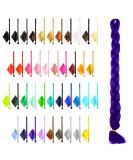 Premium 2m Mybraids 1-Colored Violet Braid Hair for Rasta Dreads Crochet Twists & Box Braids - Art Hair Extensions & Braiding Hairstyles - Buy Online on GoSupps.com