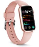 FITVII Slim Fitness Tracker with Blood Oxygen SpO2, Blood Pressure, 24/7 Heart Rate and Sleep Tracking, IP68 Waterproof Activity Trackers and Smart Watches with Step Tracker, Pedometer for Women Kids Pink - Buy Online on GoSupps.com