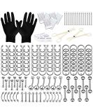 BodyJ4You 200PC PRO Body Piercing Kit with Surgical Steel Jewelry and Tools - 14G 16G BCR CBR Nose Septum Ear Cartilage Lip Belly Navel Tragus Eyebrow Piercings - Buy Online on GoSupps.com