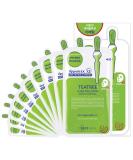 Mediheal TeaTree Care Solution Essential Mask - 10 Calming Leaf Masks for Sensitive Oily Skin | Korea's No. 1 Skin Care - Buy Online on GoSupps.com