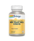 Solaray Red Yeast Rice with CoQ-10 - 90 VegCaps for Heart Health & Cholesterol Support - Buy Online on GoSupps.com