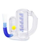 Breathing Exercise Device for Lung Health | Deep Breathing Trainer for Adults - 5000ml Capacity & Flow Rate Indicator - Buy Online on GoSupps.com