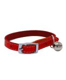 JK Cat Collar Real Leather with Safety Elastic Bell Available (Red) - Buy Online on GoSupps.com