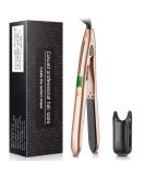 Culwad 2 in 1 Ceramic Hair Straightener and Curling Iron with LCD Display - Adjustable Temperature, Dual Voltage, Gold - Buy Online on GoSupps.com