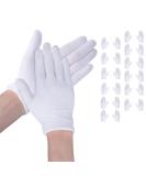 Soft White Gloves White Cotton Moisturizing Gloves 12 Pairs White Works Glove Resuable for Gardening Gloves Jewellery Inspection - Buy Online on GoSupps.com