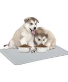 Fullberg Silicone Dog Bowl Pad 60x40 cm | Washable & Slipproof Gray Mat for Dogs & Cats | Waterproof Food Bowl Base for Pets - Buy Online on GoSupps.com