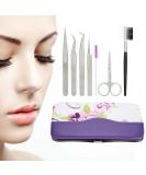 Professional Eyelash Extensions Tool Set - Eyelash Extension Scissors Tweezers & Lash Starter Kit for Makeup Practice - Buy Online on GoSupps.com