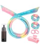 Heatless Curlers Headband 7 PCS Heatless Curls Set Soft Velour Heatless Hair Curler Hair Curlers No Heat for Short & Long Hair (Rainbow 7Pcs) - Buy Online on GoSupps.com