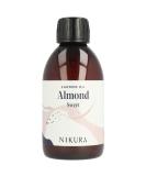 Nikura Sweet Almond Oil - 250ml | for Skin Hair Growth Face Therapy Body Oil Scalp & Nails | for Essential Oils | Natural Vegan & UK | BPA Free Almond 250 ml (Pack of 1) - Buy Online on GoSupps.com