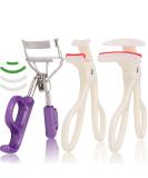 3PCS Eyelash Curlers Set - Best Seller Wide Angle Eye Lash Curler with Silicone Refill Pads | No Pinching Perfect for Beginners & Makeup Lovers - Buy Online on GoSupps.com