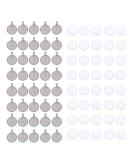 OBSEDE 80pcs Pendant Bezels and Clear Cabochon Domes Set for Jewelry Making - 40pcs Silver Pendant Trays with 40pcs Glass Cabochons 1 inch - Resin Craft Supplies - Buy Online on GoSupps.com