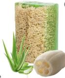 Buy Natural Handmade Aloe Vera Soap Bar with Pumpkin Fiber - 120g | Nourishing Anti-Aging Oil Balance Vitamins C & E | Treat Dryness Blackheads & Acne - International Shipping Available - Buy Online on GoSupps.com