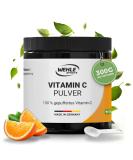 High Dose Vitamin C Powder 1000mg - 820mg Pure Calcium Ascorbate per Gram | Vegan Additive-Free 300 Portions | Herbal Fermentation - Buy Online on GoSupps.com