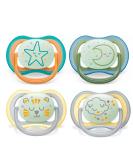 Philips Avent Ultra Air Night Pacifier 4-Pack (18+ Months) | Glow in the Dark & Sterilization Box | International Shipping Available - Buy Online on GoSupps.com