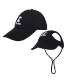 Pawaboo Pet Baseball Cap - 2-Pack Adjustable Sun Hats for Dogs | Medium Black Pet Family Hats with Ear Holes & Chin Straps - Outdoor Sun Protection - Buy Online on GoSupps.com