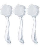 3-Piece Acrylic Handled Face Brush Set for Gentle Exfoliation and Makeup Removal - Buy Online on GoSupps.com