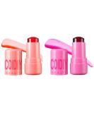 2 PCs Water Jelly Tint - Multi-Feature Cheek & Lip Stain | Vivid Color Cruelty-Free Jelly Blush & Lip Gloss - Buy Online on GoSupps.com