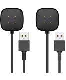 EUCARLOS 2 Pack Charger Cable Compatible with Sense/Sense 2/Versa 4/Versa 3  3.3Ft Replacement USB Charging Cable Dock Stand Sturdy Power Cord for Sense/Sense 2/Versa 4/Versa 3 Smartwatch - Buy Online on GoSupps.com