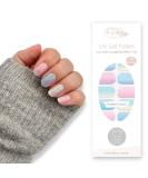 Fairy Nail UV Foils - Self-Adhesive Gel Nail Wraps (20 pcs) | Pastel Ombre Glitter - Perfect for Easy Nail Art - Buy Online on GoSupps.com
