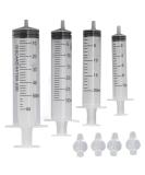 Professional Baby Nose Syringe Set - 4PC Reusable Portable 10ml 20ml 30ml 60ml with Silicone Suction Cup for Effective Nose Rinsing - Buy Online on GoSupps.com